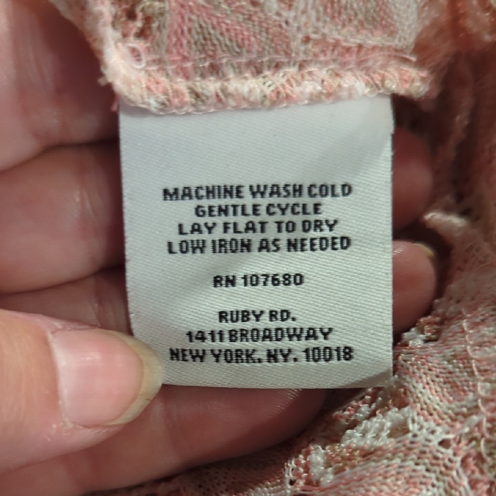 Ruby Rd. Blush Lace Shrug - Picture 6 of 6